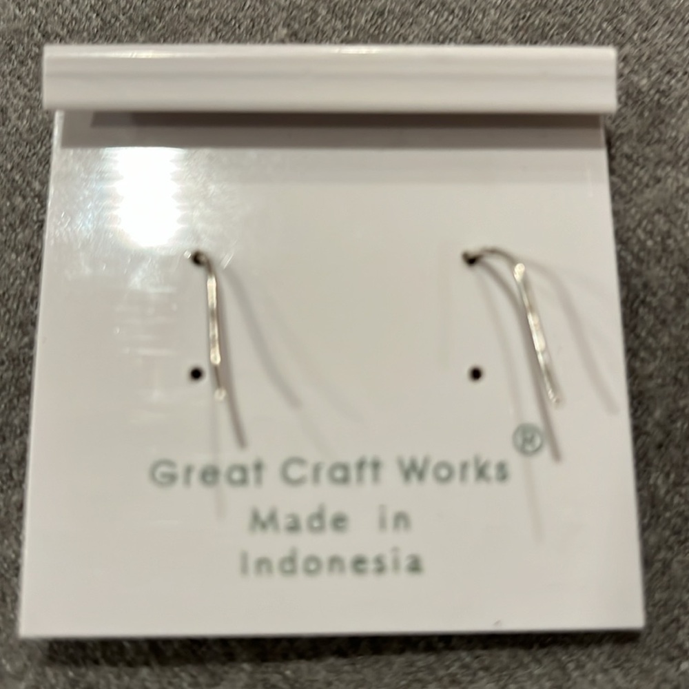 Sterling Blue Topaz Teardrop Earrings - Picture 6 of 6